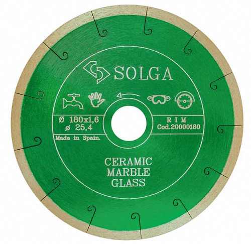 Алмазный диск Solga Diamant CERAMICS MARBLE Ø180 мм 20000180