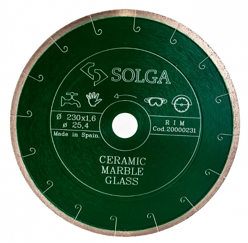 Алмазный диск Solga Diamant CERAMICS MARBLE Ø230 мм 20000231