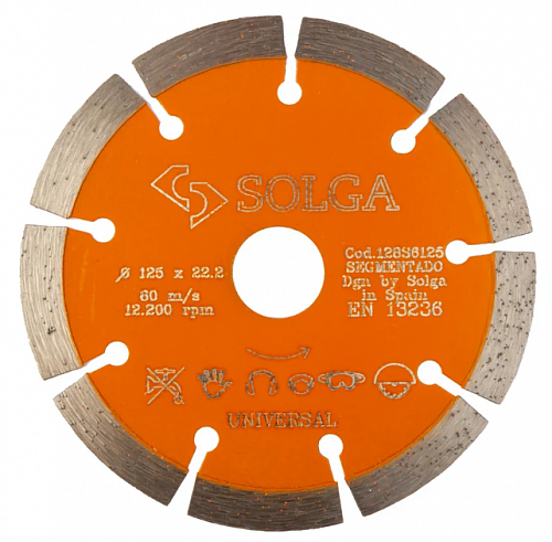 Алмазный диск Solga Diamant BASIC Universal Ø125 мм 128S6125