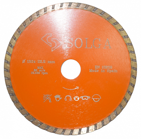 Алмазный диск Solga Diamant BASIC турбо (железобетон) Ø150 мм 10802150