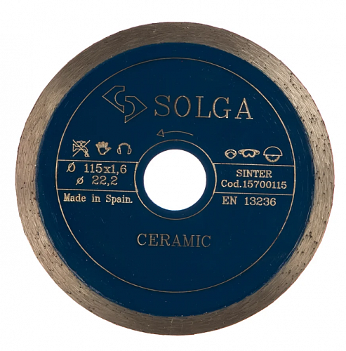 Алмазный диск Solga Diamant CERAMICS MARBLE Ø115 мм 15700115