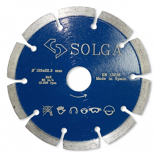 Алмазный диск Solga Diamant PROFESSIONAL (железобетон) Ø125 мм 13703125