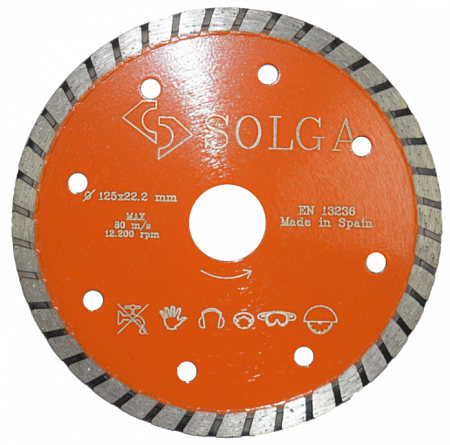 Алмазный диск Solga Diamant BASIC турбо (железобетон) Ø125 мм 10802125