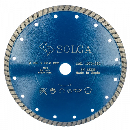 Алмазный диск Solga Diamant PROFESSIONAL турбо (железобетон) Ø230 мм 10704230
