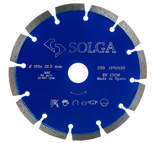 Алмазный диск Solga Diamant PROFESSIONAL (железобетон) Ø150 мм 13703150
