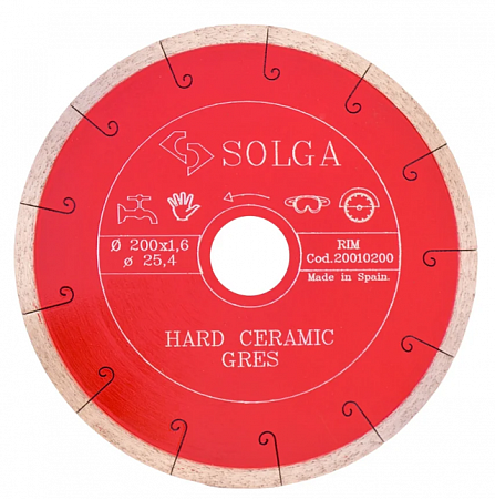 Алмазный диск Solga Diamant HARD CERAMICS Ø200 мм 20010200