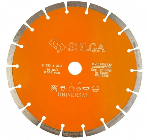 Алмазный диск Solga Diamant BASIC Universal Ø230 мм 128S6230