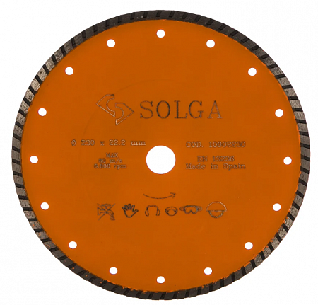 Алмазный диск Solga Diamant BASIC турбо (железобетон) Ø230 мм 10802230