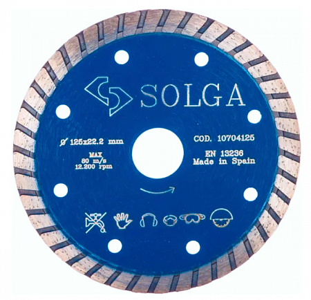 Алмазный диск Solga Diamant PROFESSIONAL турбо (железобетон) Ø125 мм 10704125